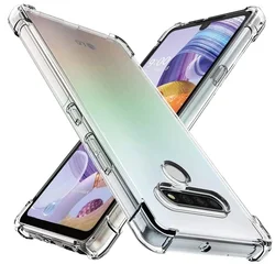 Transparent Shockproof Airbag Protective Phone Case - Soft TPU Material for LG V30 (Transparent)