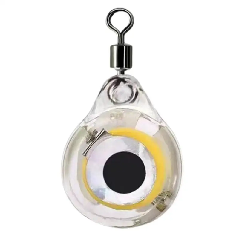 Mini Fishing Lure Light Eye Shape LED Deep Drop Underwater Fishing Lure Trap Light Luminous Fishing Squid Fishing Bait Lure