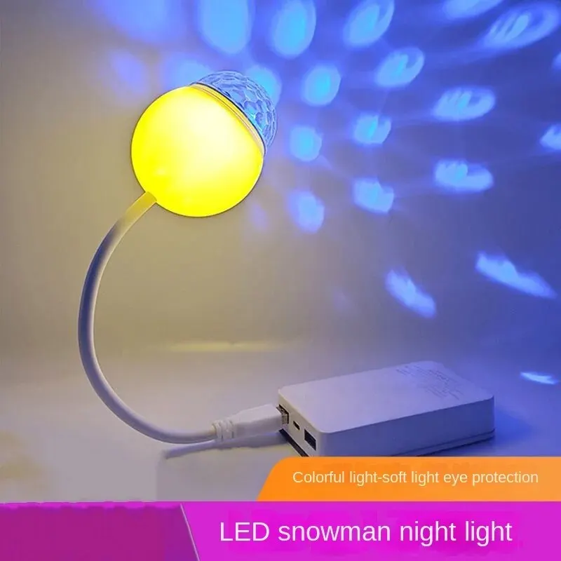 USB Colorful Snowman Nightlight