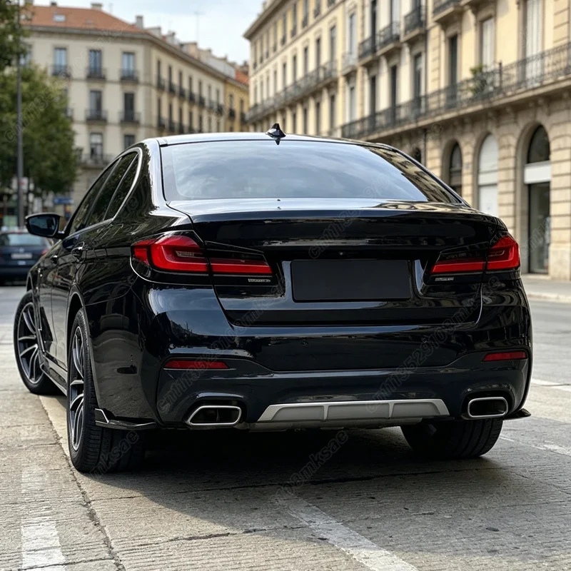 BMW 5 시리즈 G30 525i 530i 540i 2019 2020 2021 2022 2023 자동차 리어 범퍼 사이드 윈드 나이프 장식 액세서리 키트
