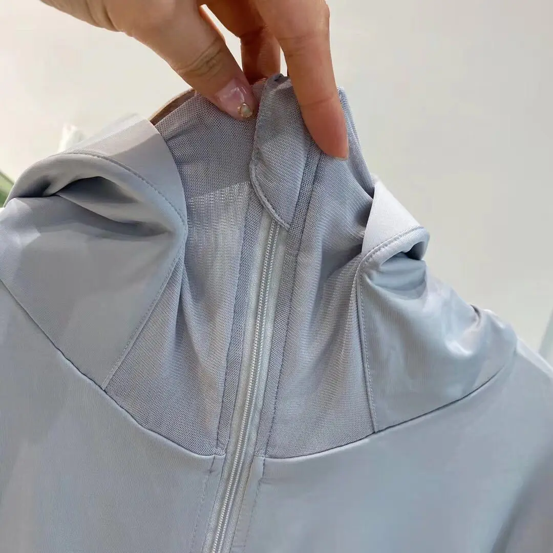Women Sun-Protective Outdoor Sport Coat Suncreen Hat Ice Silk Sun Protection Clothing Anti UV Windbreaker With_voghion.com