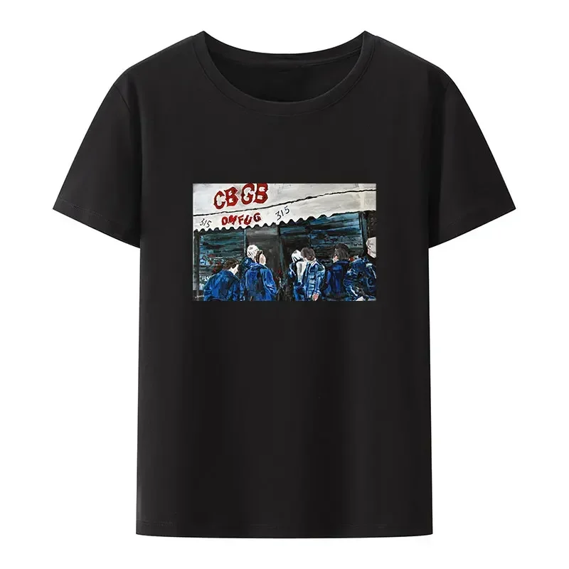 CBGB OMFUG T-shirt Punk Rock CBs Unterirdischen T-shirt Erwachsene Männer Frauen Sommer Stil Atmungsaktive Grafik Tops Hip-hop Casual Streetwear – Detail 5
