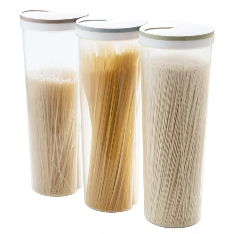 Noodle Wheat Pasta Organizer Airtight Sealed Containers Fruit and Vegetable Storage Box for Cereal Spaghetti Food Storage Box
