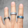 Luminous Viking Runes Men Fidget Rings Stainless Steel Jewelry Punk Rock Rotatable Fashion Accessories for Women Gift Wholesale 2