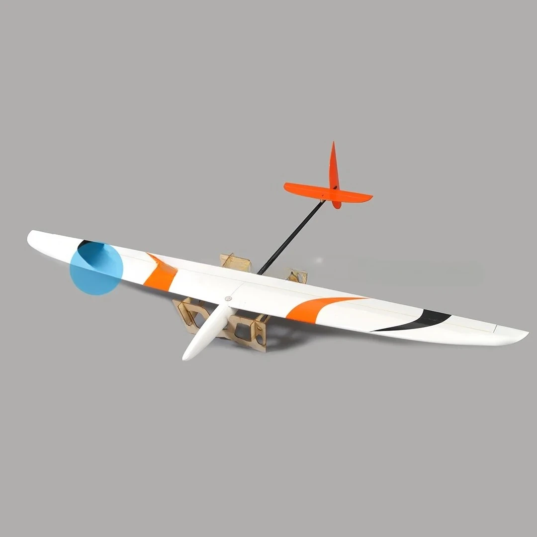 Planeur RC F3K à lancer main, avion d'entraînement électrique, 1.5m, blanc/noir