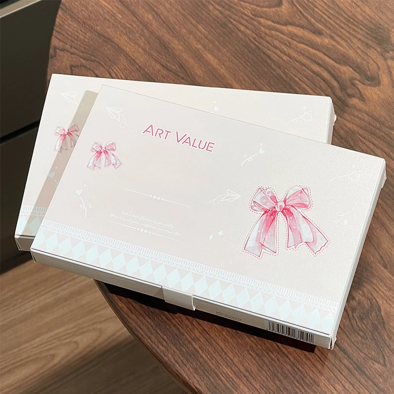 Art Value Butterfly Dance Color Box Four Lip Glaze Blush Set Necklace Lip Mud Blush Set 3