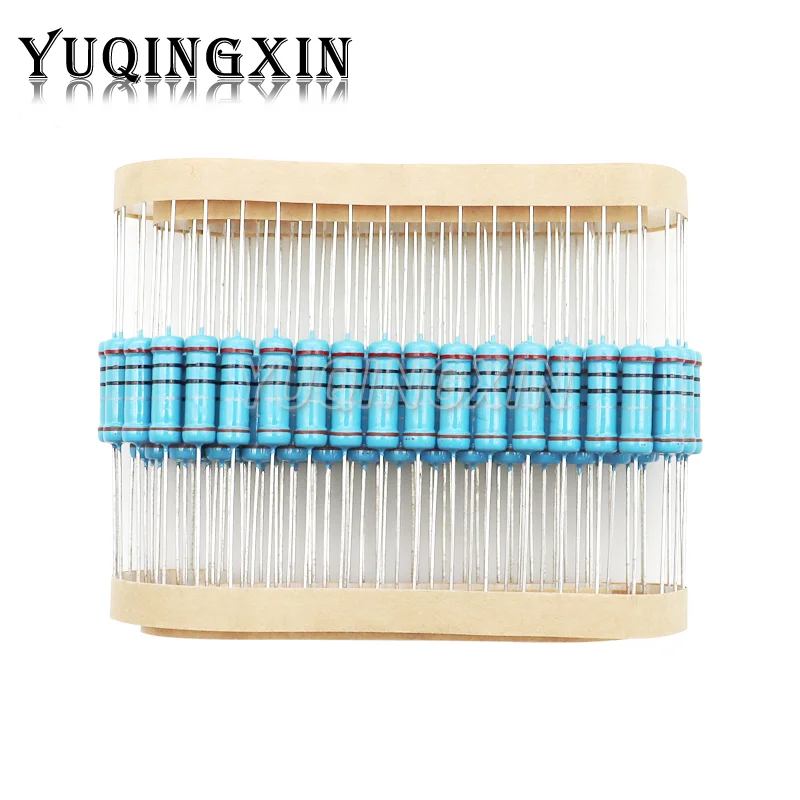 

20 шт., металлический пленочный резистор 1% 0R-2,2 M 2,2 10 100 120 150 220 270 330 390 1K 470K 2,2 K 10K 15K 22K 47K 4,7 K 100K 470K 1, 2 Вт M Ом