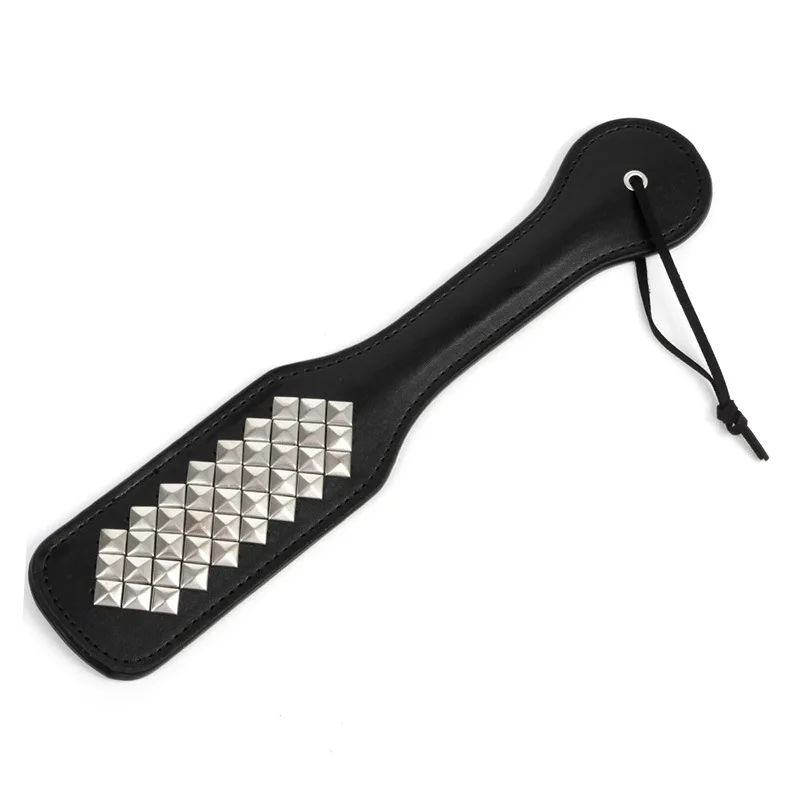 32.5CM PU Leather Punk Slap Spank Paddle Horse Whip Horse Training Crop Equestrian Riding Bat Submissive Whip