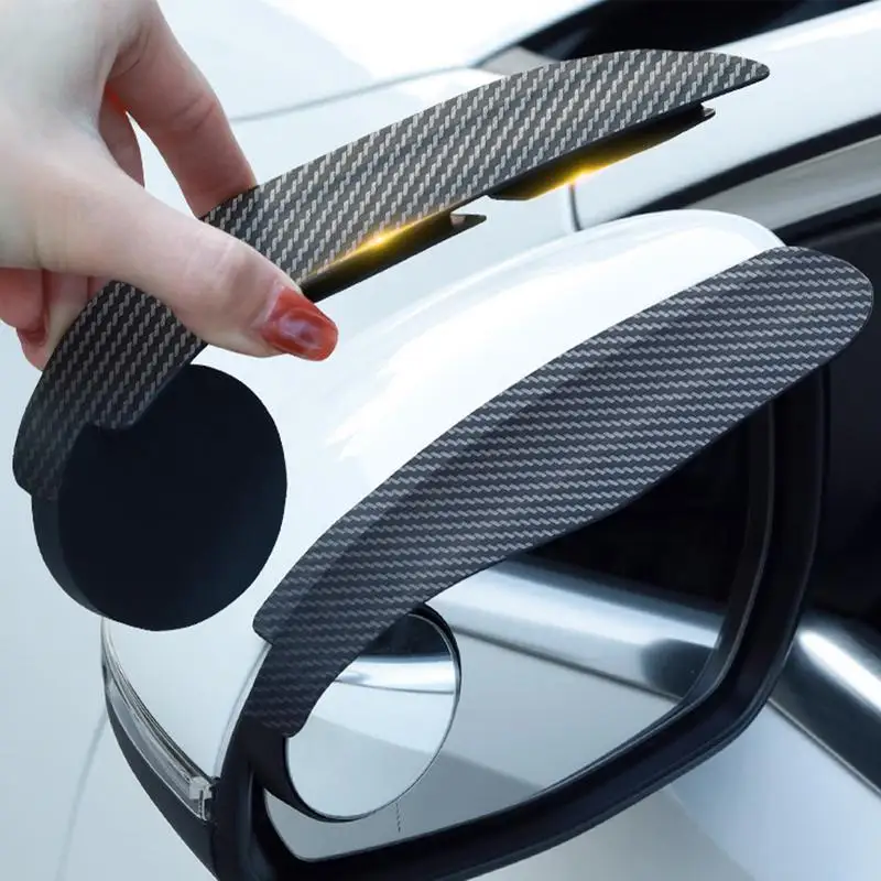 Multi-function Guard Rain Eyebrows Multi-function Rainshield Eyebrows Waterproof Carbon Fibre Look Protector Cover For Cars