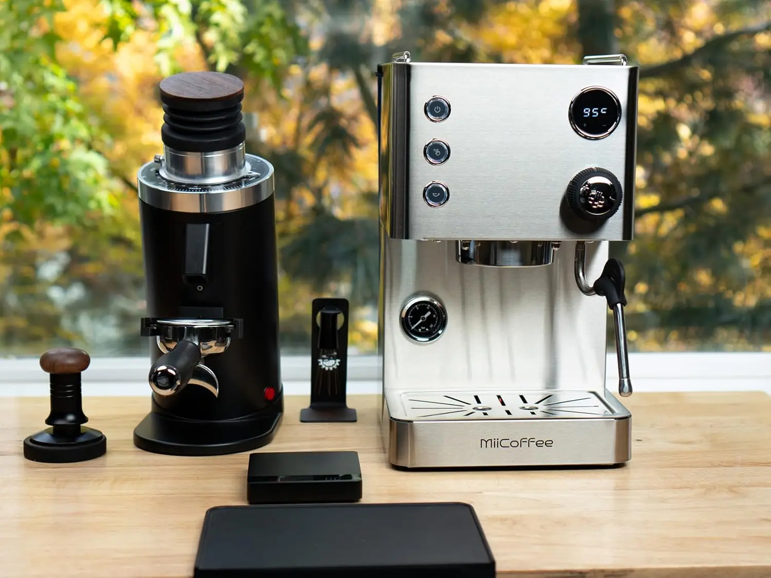 Espresso Machine, Brushed Stainless Steel 2