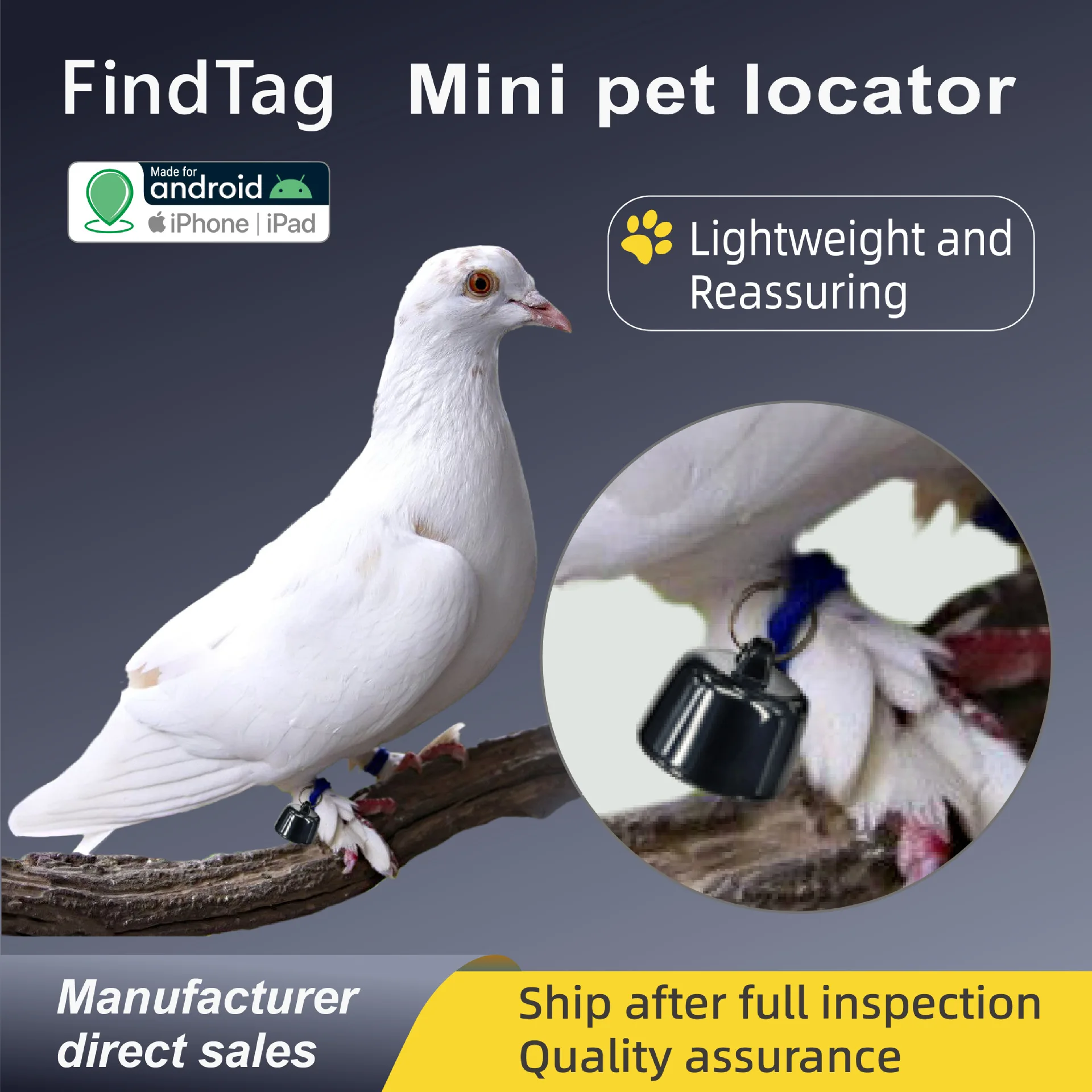 Smart Track Link Smart Tag Findtag Key Bluetooth GPS Tracker for Earbud Luggage MFi Finder IOS Android Universal 1PCS