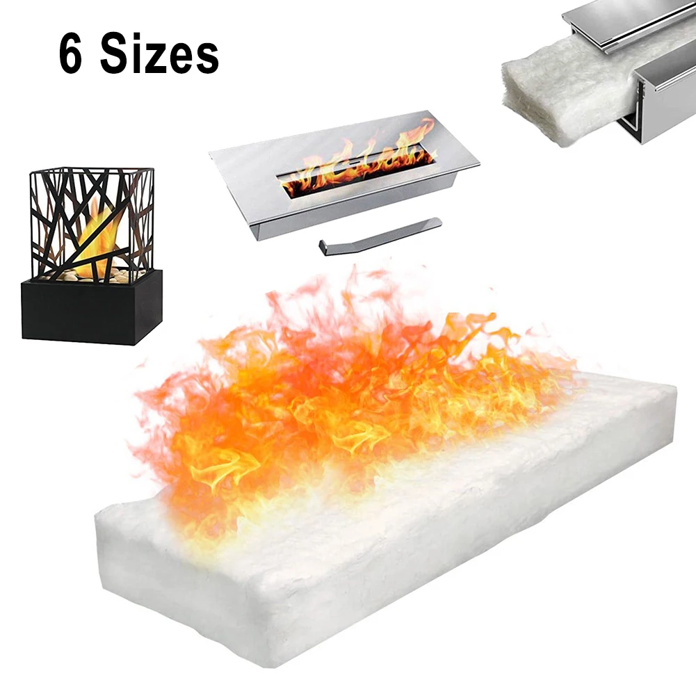 Ceramic Fiber Blanket Ceramic Sponge For Bioethanol Fireplace Resistant Insulation Cotton Firplace Firebox Safety Bio Fire 1pcs ceramic insulation blanket ethanol fireplace accessories