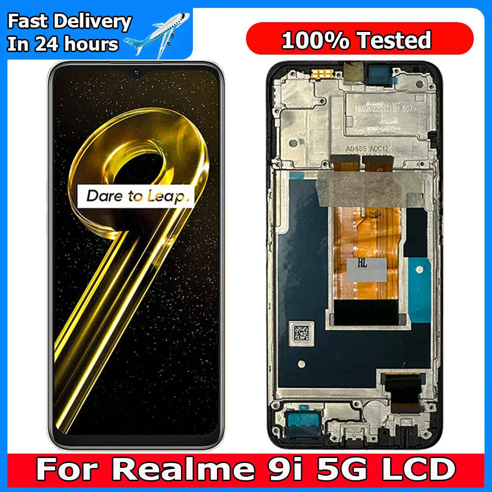 

6.6'' New For Realme 9i 5G LCD Display Screen Touch Panel Digitizer Replacement Parts For Realme 9i 5G LCD With Frame RMX3612