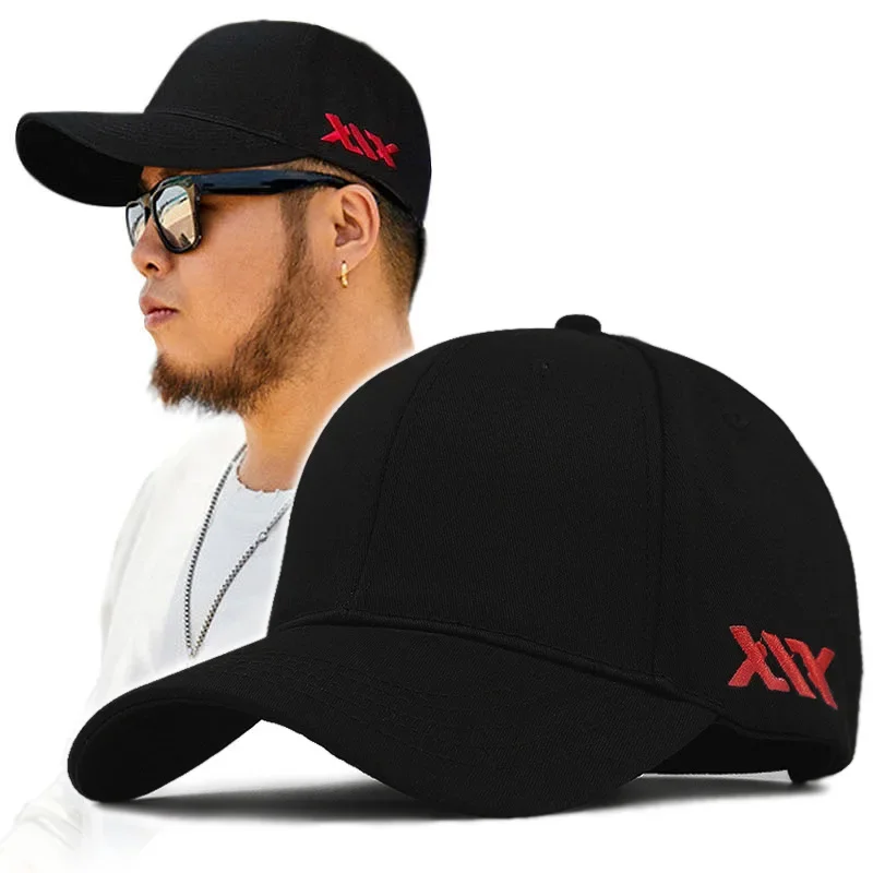 Large size baseball cap big head men cotton sport hats women sun caps male plus size snapback hat 56-58cm 60-68cm baseball cap