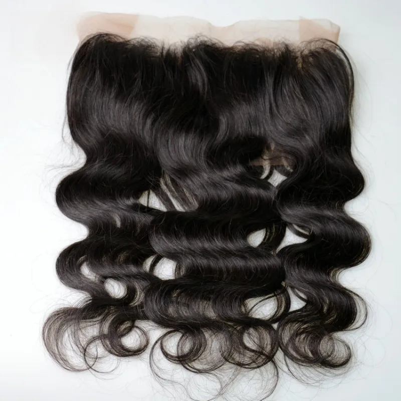 Body Wave 360 Lace Frontal Human Hair Pre-Plucked Hairline Brazilian Remy Hair Transparent Lace 360 Frontal For Women