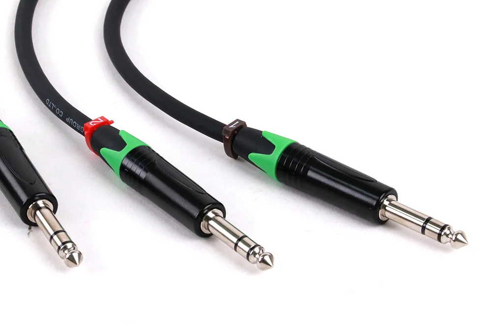 3-poliger XLR-Stecker, MIC-Buchse auf 6,35/6,5 mm TRS-Stereo-Buchse, Durchgangskonverter, 8-Wege-1U-Schrank, Kabelgestell, Verkabelung, Jumper-Rack – Detail 11