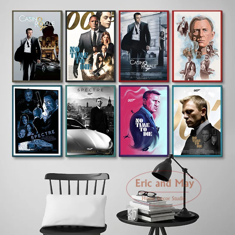 

Classic Movies 007 Canvas Painting posters and prints Wall Art Picture Abstract Decorative Home Decor Cuadro Decorativo