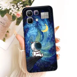 Cute Cat Astronaut Cartoon Soft Silicone Phone Case for Infinix Note60 Ultra (TYhei1909)
