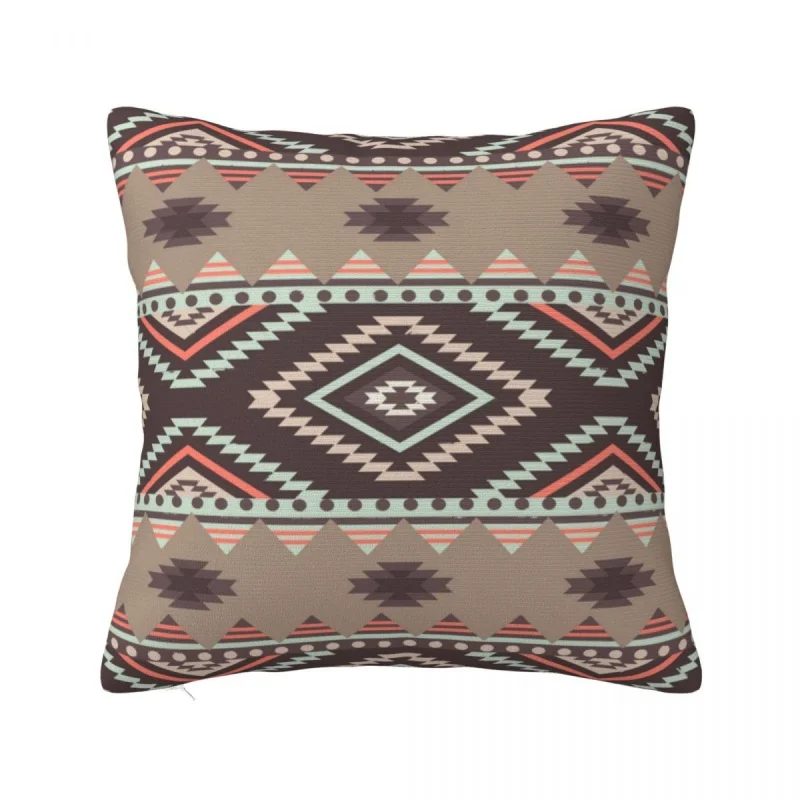 

Boho Navajo Tribal Pattern Pillowcase Printing Polyester Cushion Cover Decorative garden nature colorful Pillow Case Cover 40cm