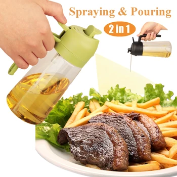 16oz 2-in-1 Olive Oil Dispenser & Sprayer 1