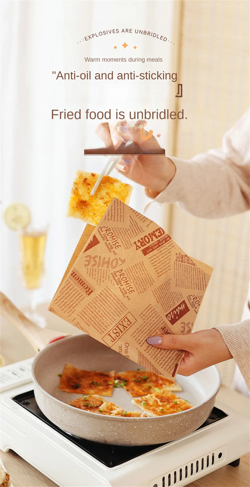 Description Picture 4 of item50pcs/set Triangular Open Top Kraft Paper Bag Donuts Sandwich Bags For Bakery Bread Food Packaging Bags 18x18cm