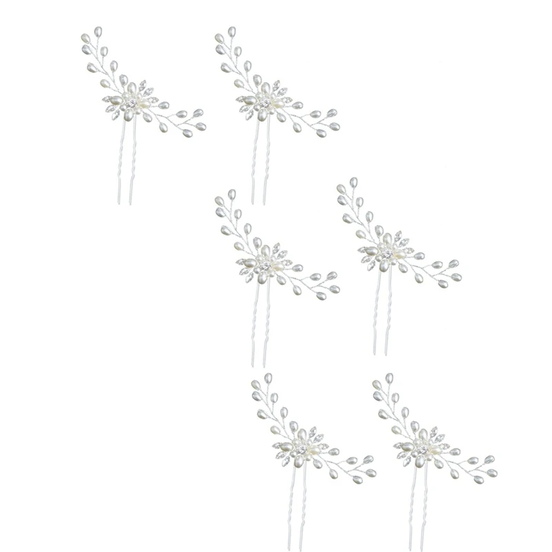 

6 шт., свадебные гребни для волос