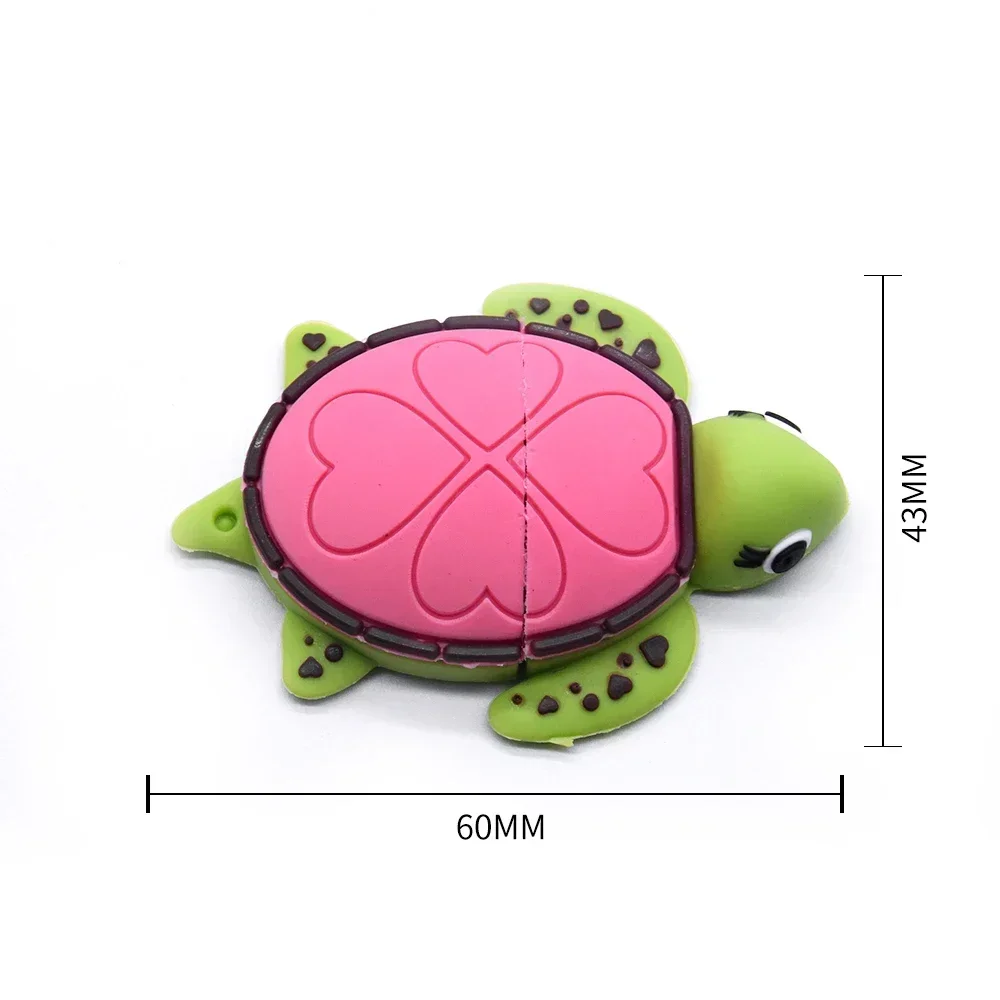 4GB 수중 동물 거북이 USB 플래시 드라이브 8GB16GB 32GB 64GB 상어 메모리 스틱 펜 드라이브 펜드라이브 귀여운 USB 스틱 2.0 메모리