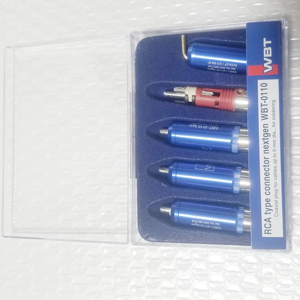 4X WBT-0110 Ag Nextgen HiFi Audio RCA Plug Coaxial Cable
