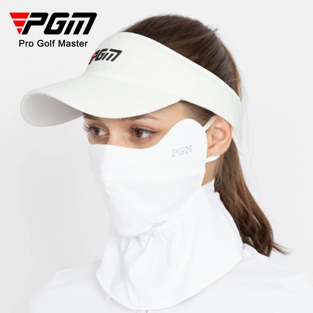 Outdoor Sunscreen Scarf Golf Arm Sleeves PGM Golf Women Sun Mask Ladies Breathable Outdoor White KOZ006