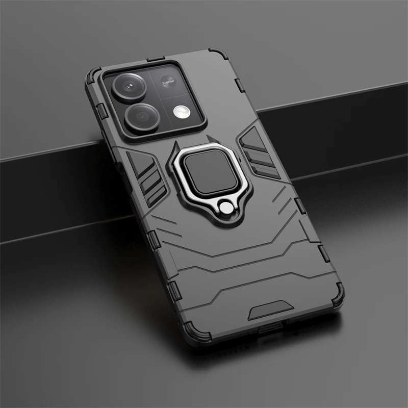For 5G Case Cover Xiaomi Capas Shockproof Bumper Ring Magnetic Holder Fundas Redmi Note 13 Pro Plus_voghion.com