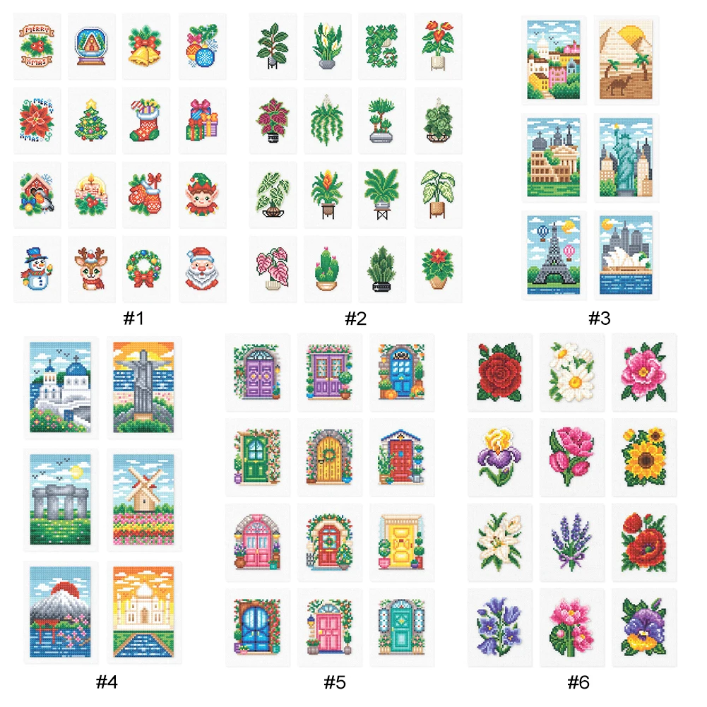 6/12/16pcs 5D DIY Diamond Painting Kit