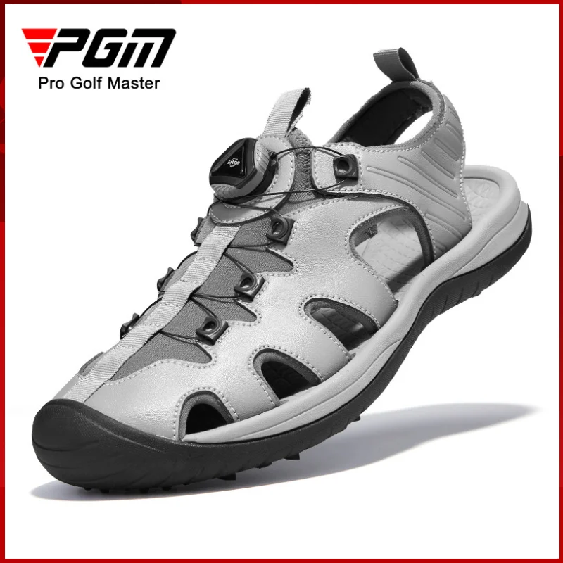 

PGM Summer Sandals Men's Anti Sideslip Studs Golf Shoes Men's Super Breathable Shoes Knob Lace Sizes 41-46