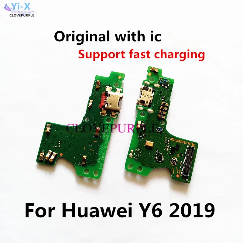 

1pcs Original Dock Connector USB Charger Charging Port Board Flex Cable For Huawei Y6 Y7 2019