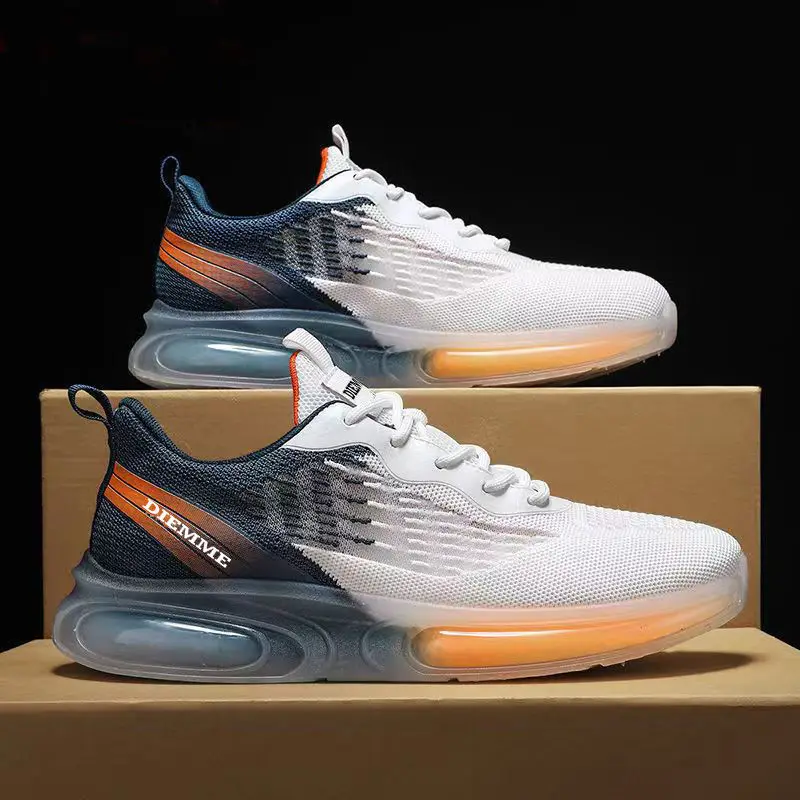 

Men Running Shoes Air Cushion Sneakers Trainers Outdoor Male Sport Shoes for Men Weave Breathable Lace Up Casual Men's Sneakers