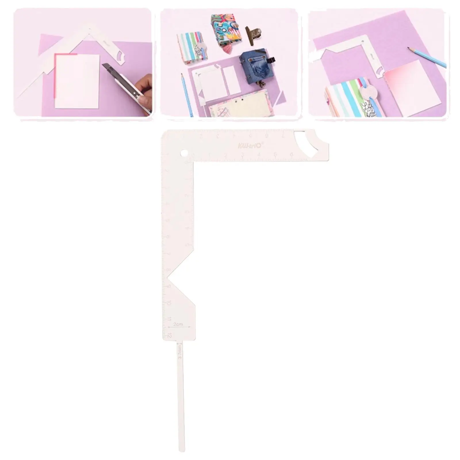 5 in 1 Book Cover Guide Tool Binding Guide Tool Multifunction Gauge Ruler