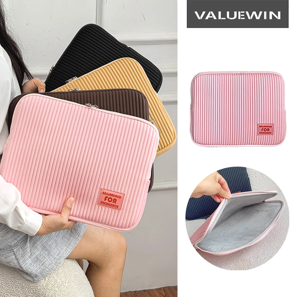 Laptop Sleeve for Women – Shockproof Bag for Xiaomi, Lenovo, Dell, and MacBook (Air/Pro) – Fits 13, 14, 15 & 15.6 Inch Notebooks
