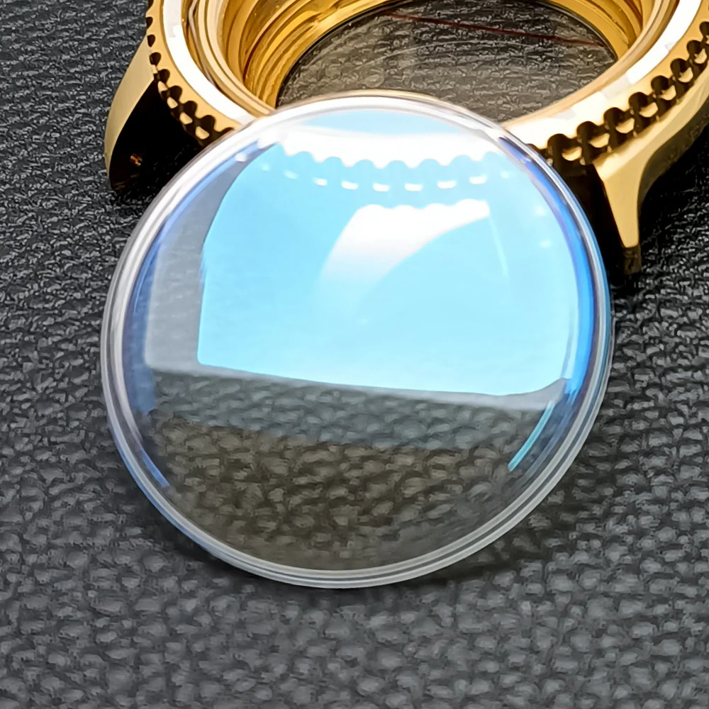 

Маленькие выпуклые стеклянные детали для часов с минеральным кристаллом 31,5 мм, Сменное голубое/красное/прозрачное покрытие AR