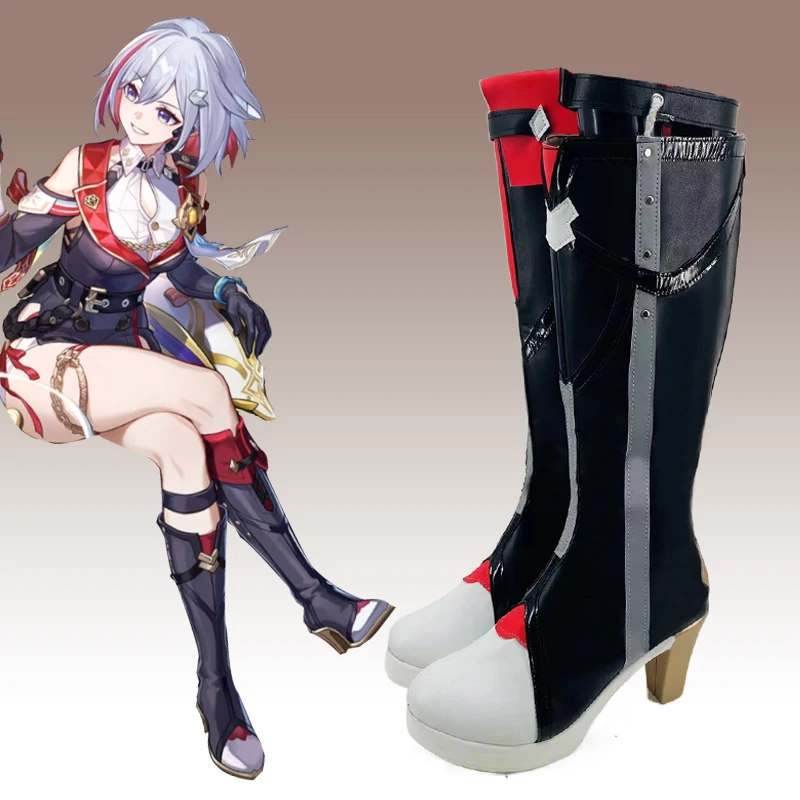 Topaz Guinaifen Honkai: Star Rail Honkai Impact 코스프레 신발 부츠 게임, 애니메이션 할로윈 크리스마스 복장 소품, 여성 남성