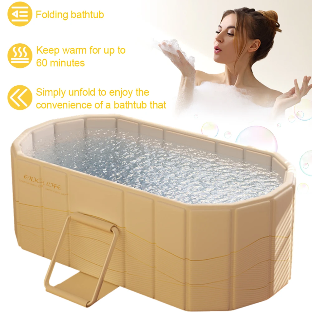 Baby Bath Tub BDL Portable Folding Bathtub Soaking Bath Tub