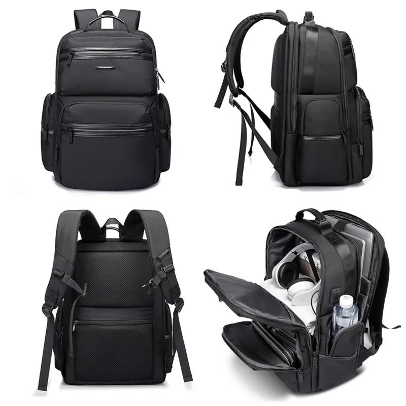 FENRUIEN Zaino Da Viaggio Per Computer Portatile, Colore Nero, Lavabile Solo A Mano - 2
