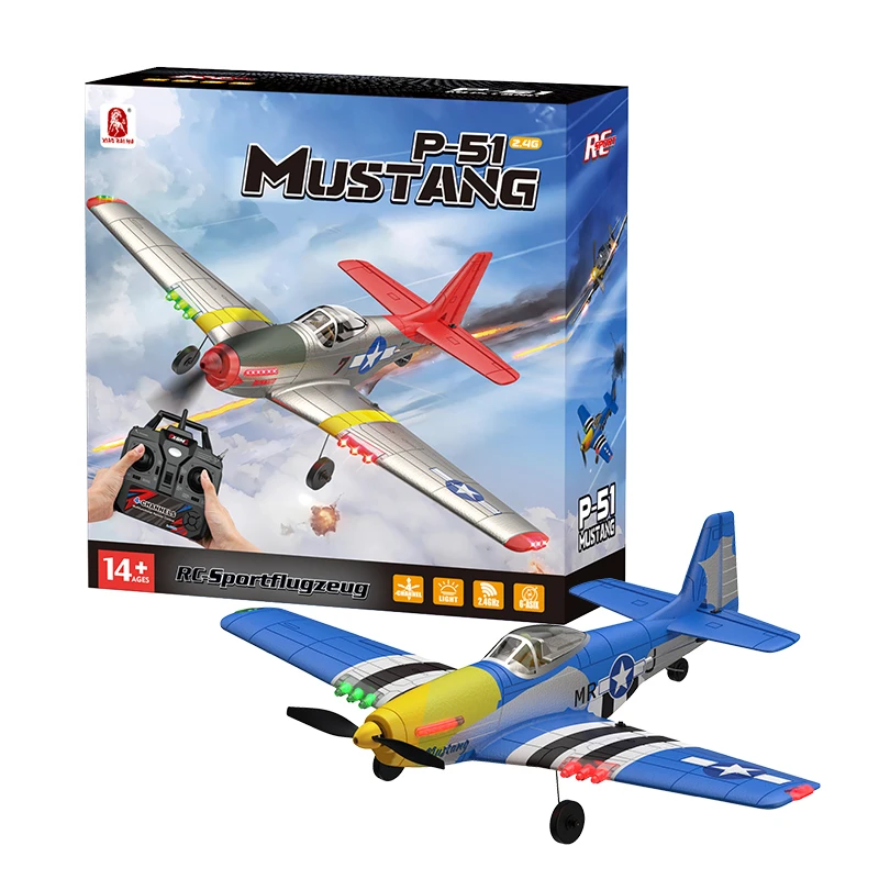 Avion RC télécommandé 2.4GHz - Vol stabilisé, 2 couleurs