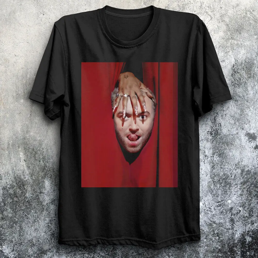 Классическая мужская футболка с длинным рукавом, редкий Сэм Смит и Ким Петрас, альбомная рубашка, все размеры THA929