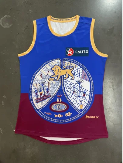 BRISBANE LIONS AWAY GUERNSEY MENS RUGBY JERSEY Size S-5XL Print name and number