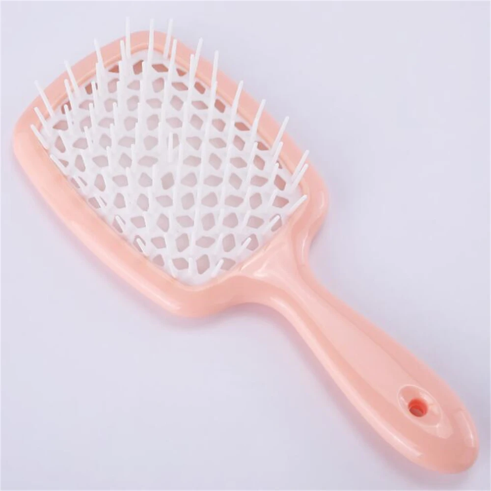 Tangled Hair Comb Detangling Hair Brush Large Plate Massage Combs Hollow Out Hair Brushes Barber Comb Salon Hair Styling Tools