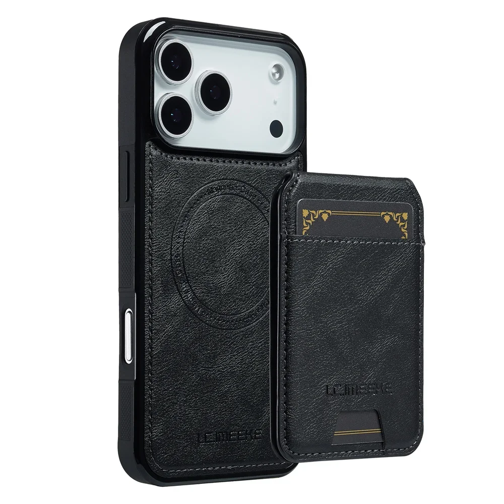Premium Detachable Magnetic Leather Wallet Phone Case