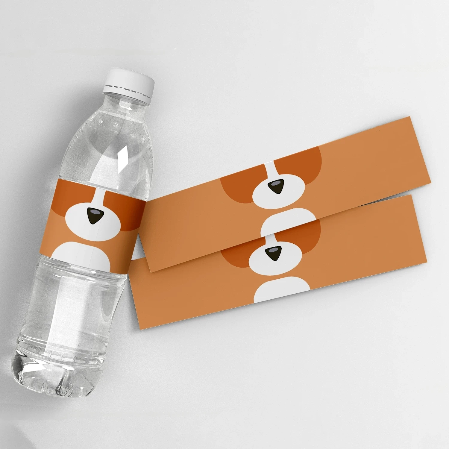 Party Decorations 20pcs/10pcs Blue Dog Water Bottle Packaging Label Birthday Label Sticker Personalized Birthday Party Decoration