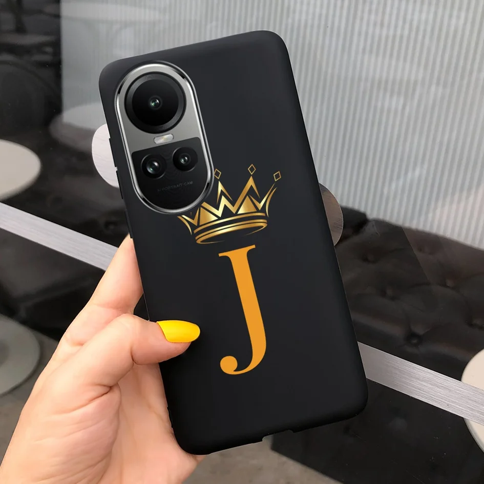 Crown Letters Slim Soft TPU Protective Case - Cute Bumper Cover