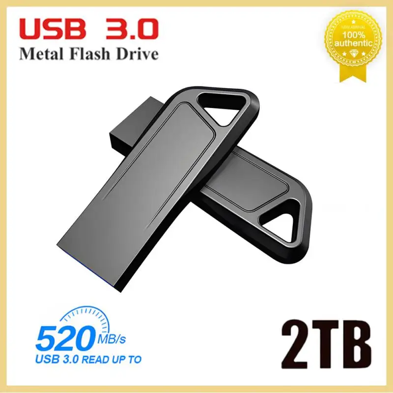 2Tb Usb 3.0 Flash Drives Mini Metal Real Capacity Memory Stick 512Gb 1Tb Pen Drive Regalo Aziendale Creativo Silver Storage U Disk