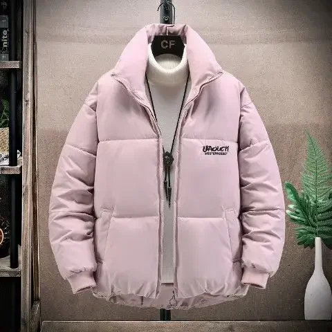 thumbnail image 1 of Abrigos acolchados para hombre, parkas con cremallera, chaqueta de plumón para hombre, acolchado corto, Corea, jóvenes, novedad y acolchado, oferta especial de invierno estética, 1 of 5