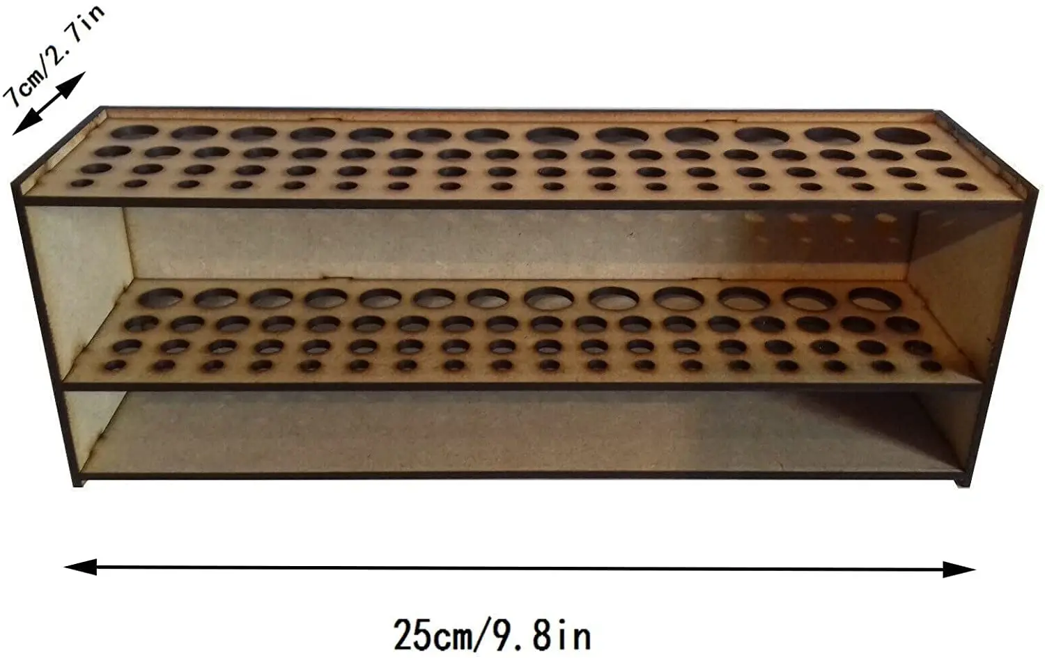 Boîte de rangement en bois pour marqueurs, bouteille de pigments, support  de pinceau, support modulaire, adapté